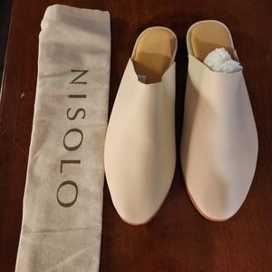 Nisolo Slip-on Mules Bone Colour